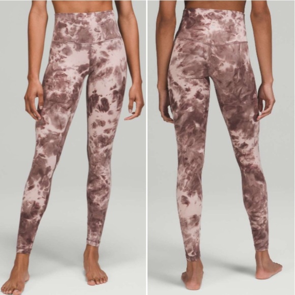 Lululemon Align High-Rise Pant 28" Diamond Dye Pink Size 12 W5ELQS - Picture 1 of 11